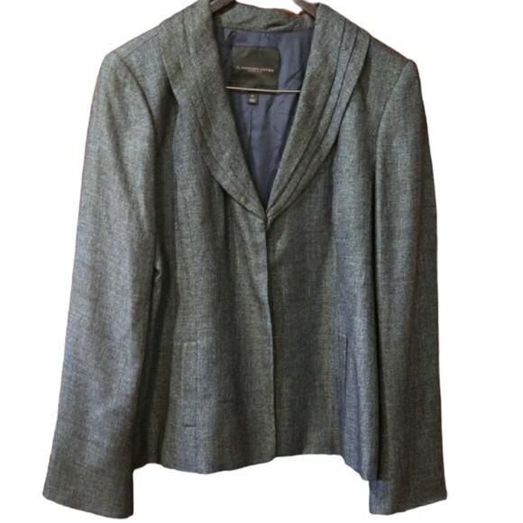 Classiques Entier Blue Wool Blend Blazer Jacket XL - Picture 1 of 16